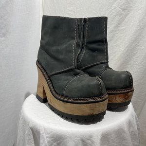 Rare Vintage London Underground Platform Boots, Great Condition, Size w 9